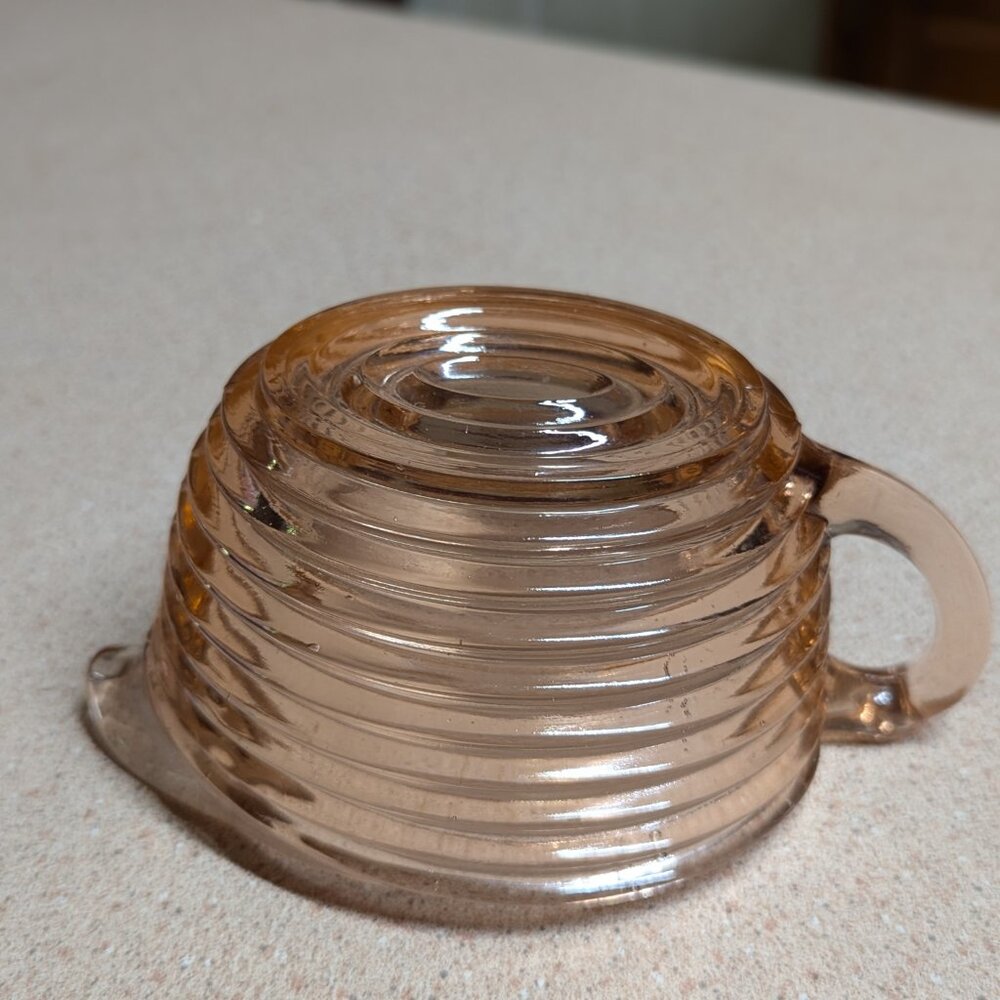 Anchor Hocking Manhattan Pink Sugar & Creamer Set - Picture 5 of 15